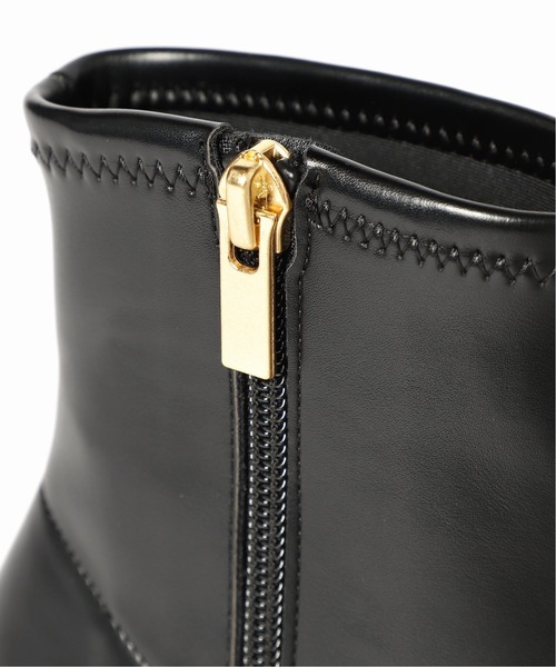 LE TALON(ルタロン)の「6cmフレンチスクエアショートブーツ◆(ブーツ・レディース・ブラウン/アイボリー/ブラック系その他・MEDIUM/LARGE/X-LARGE/SMALL)」の9枚目の写真