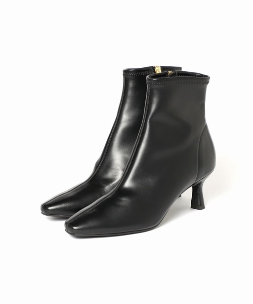 LE TALON(ルタロン)の「6cmフレンチスクエアショートブーツ◆(ブーツ・レディース・ブラウン/アイボリー/ブラック系その他・MEDIUM/LARGE/X-LARGE/SMALL)」の14枚目の写真