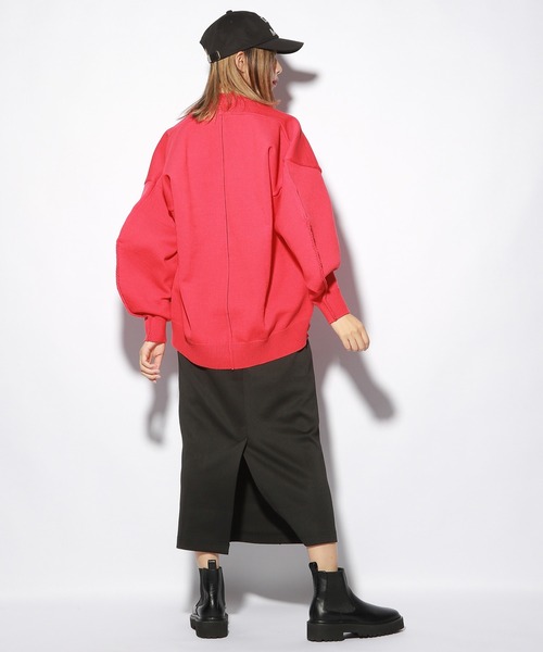 PBLIM（ページボーイリム）の「【PAGEBOYLIM】カラーリンキングニット（ニット/セーター・レディース・ブラック/サックスブルー/ピンク・MEDIUM/LARGE）」の15枚目の写真