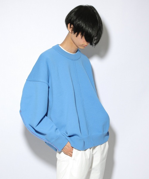 PBLIM（ページボーイリム）の「【PAGEBOYLIM】カラーリンキングニット（ニット/セーター・レディース・ブラック/サックスブルー/ピンク・MEDIUM/LARGE）」の22枚目の写真