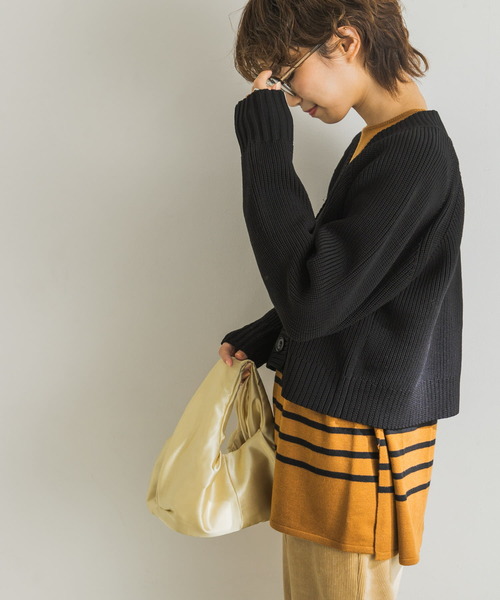 URBAN RESEARCH（アーバンリサーチ）の「ライトニットショート丈カーディガン（カーディガン/ボレロ・レディース・ホワイト系その他/ブラック/パープル系その他・FREE）」の21枚目の写真