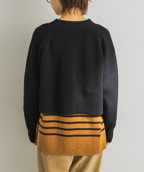 URBAN RESEARCH（アーバンリサーチ）の「ライトニットショート丈カーディガン（カーディガン/ボレロ・レディース・ホワイト系その他/ブラック/パープル系その他・FREE）」の18枚目の写真