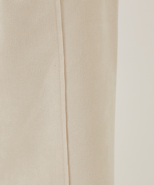 abahouse mavie（アバハウスマヴィ）の「スウェードストレートパンツ（その他パンツ・レディース・アイボリー/スモークピンク/チャコールグレー/グレー/グリーン・36/38）」の8枚目の写真