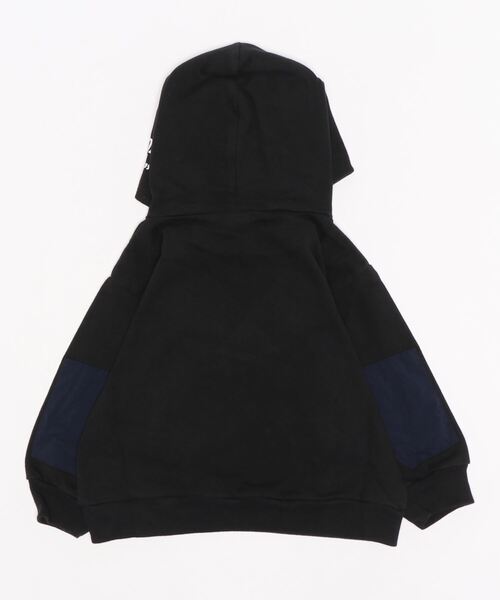 GROOVY COLORS（グルービーカラーズ）の「天竺 ツートーン BAT WING パーカー（パーカー・キッズ・ブラック/アイボリー・100/110/120）」の12枚目の写真