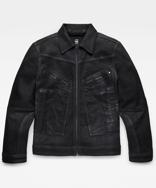 G-STAR（ジースター）の「AIR FORCE JACKET/デニムジャケット（デニムジャケット・メンズ・ダークブラック・LARGE/X-SMALL/X-LARGE/MEDIUM/SMALL）」の4枚目の写真