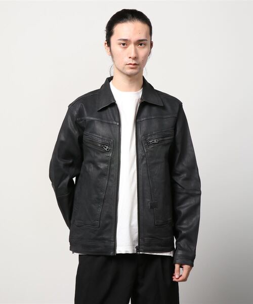 G-STAR（ジースター）の「AIR FORCE JACKET/デニムジャケット（デニムジャケット・メンズ・ダークブラック・LARGE/X-SMALL/X-LARGE/MEDIUM/SMALL）」の7枚目の写真