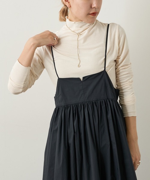 Omekashi（オメカシ）の「シアー天竺ハイネックTシャツ（Tシャツ/カットソー・レディース・オフホワイト/ベージュ/ブラック・FREE）」の20枚目の写真