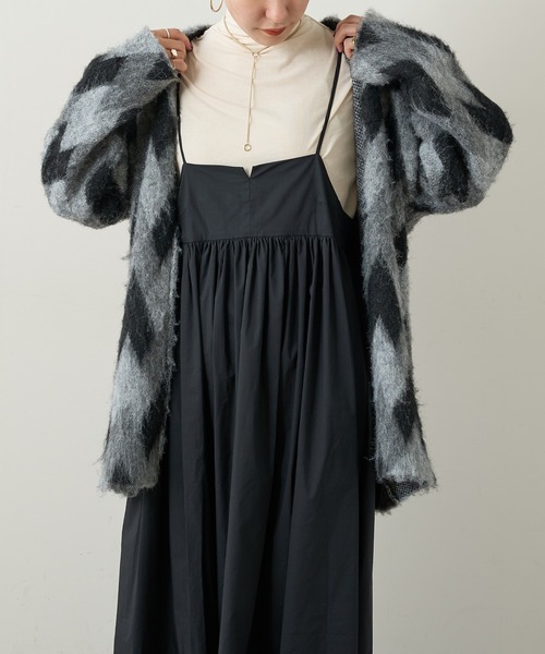 Omekashi（オメカシ）の「シアー天竺ハイネックTシャツ（Tシャツ/カットソー・レディース・オフホワイト/ベージュ/ブラック・FREE）」の6枚目の写真