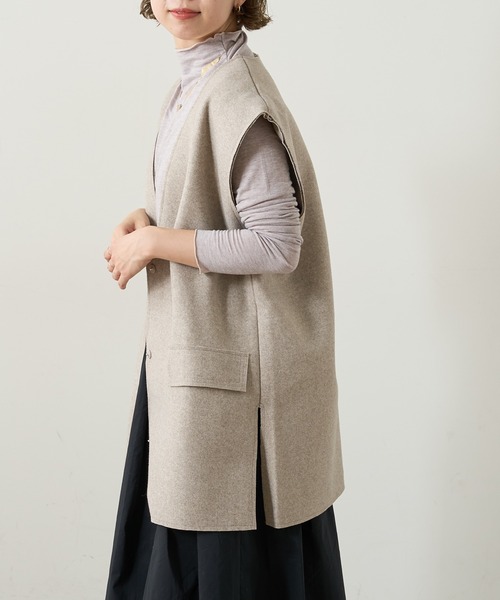 Omekashi（オメカシ）の「シアー天竺ハイネックTシャツ（Tシャツ/カットソー・レディース・オフホワイト/ベージュ/ブラック・FREE）」の10枚目の写真