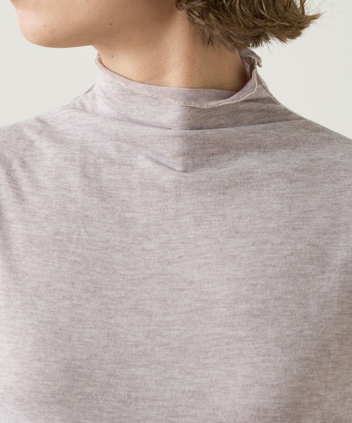 Omekashi（オメカシ）の「シアー天竺ハイネックTシャツ（Tシャツ/カットソー・レディース・オフホワイト/ベージュ/ブラック・FREE）」の19枚目の写真