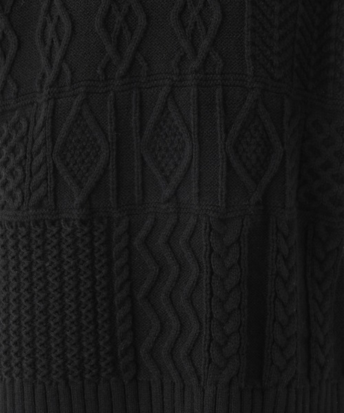 LEPSIM（レプシィム）の「5ゲージケーブルベスト　219651（ベスト・レディース・ブラック/ベージュ/アイボリー・FREE）」の15枚目の写真