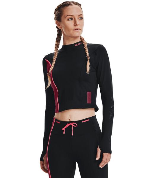 UNDER ARMOUR（アンダーアーマー）の「UAランエニウェア レイザー ロングスリーブ（ランニング/レディース）（Tシャツ/カットソー・レディース・ブラック/ピンク・L/S/XL/M）」の3枚目の写真