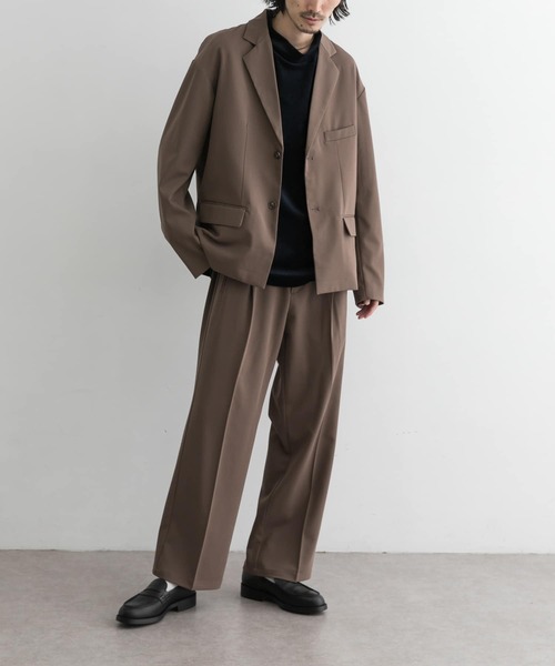 URBAN RESEARCH（アーバンリサーチ）の「URBAN RESEARCH iD　ベロアモックネックロングスリーブ（Tシャツ/カットソー・メンズ・ネイビー/ブラウン/グリーン系その他・MEDIUM/LARGE）」の12枚目の写真