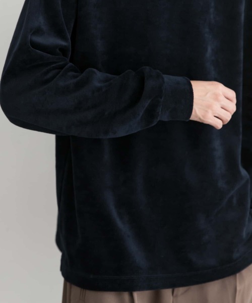 URBAN RESEARCH（アーバンリサーチ）の「URBAN RESEARCH iD　ベロアモックネックロングスリーブ（Tシャツ/カットソー・メンズ・ネイビー/ブラウン/グリーン系その他・MEDIUM/LARGE）」の15枚目の写真