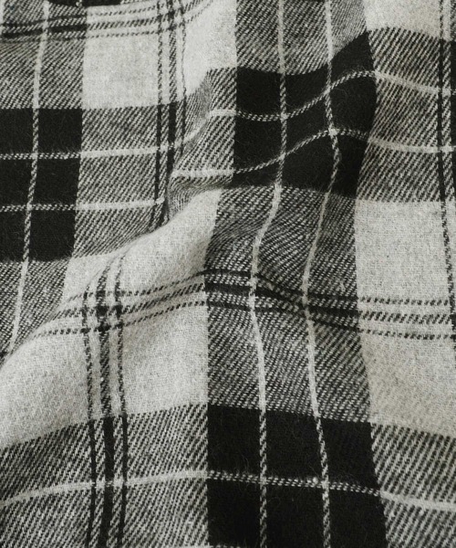 GLAZOS（グラソス）の「ネルチェック・長袖シャツ（シャツ/ブラウス・キッズ・ライトブルー/ベージュ/レッド/ネイビー/グレー・130cm/140cm/150cm/160cm/170cm）」の11枚目の写真