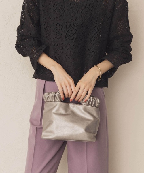 RODE SKO（ロデスコ）の「フリルハンドルショルダーバッグ（ショルダーバッグ・レディース・ブロンズ/ブラック/キャメル・ONE）」の3枚目の写真