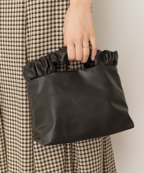 RODE SKO（ロデスコ）の「フリルハンドルショルダーバッグ（ショルダーバッグ・レディース・ブロンズ/ブラック/キャメル・ONE）」の2枚目の写真