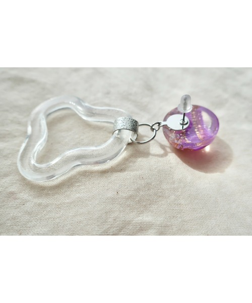 tone（トーン）の「【hazeleyes】storyseries ヴィンテージゆらゆらレジンピアス(MA)（ピアス（両耳用）・レディース・ダークグリーン/パープル/ブラウン/レッド/チェリーレッド/シルバー・FREE）」の20枚目の写真
