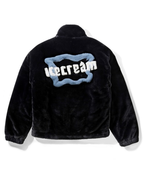 ICECREAM（アイスクリーム）の「ICECREAM FAUX FUR JACKET（ブルゾン・メンズ・ブラック/グリーン・LARGE/MEDIUM）」の2枚目の写真