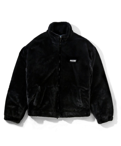 ICECREAM（アイスクリーム）の「ICECREAM FAUX FUR JACKET（ブルゾン・メンズ・ブラック/グリーン・LARGE/MEDIUM）」の3枚目の写真