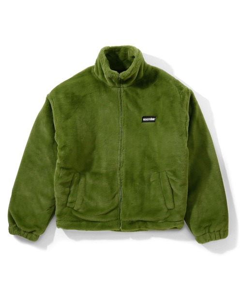 ICECREAM（アイスクリーム）の「ICECREAM FAUX FUR JACKET（ブルゾン・メンズ・ブラック/グリーン・LARGE/MEDIUM）」の4枚目の写真