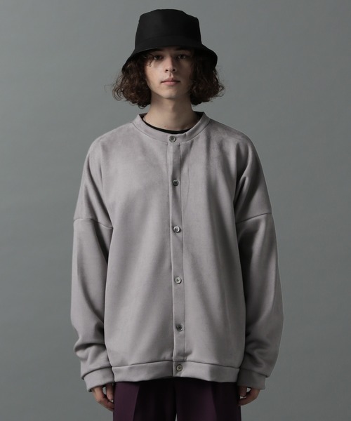 HARE(ハレ)の「【WEB限定】ヌバックライクカーディガン(HARE)(その他トップス・メンズ・ブラック/グレー・FREE)」の9枚目の写真