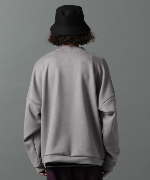 HARE(ハレ)の「【WEB限定】ヌバックライクカーディガン(HARE)(その他トップス・メンズ・ブラック/グレー・FREE)」の14枚目の写真