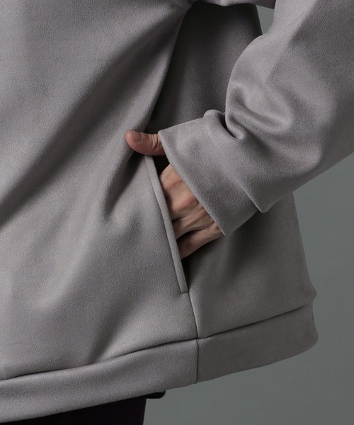 HARE(ハレ)の「【WEB限定】ヌバックライクカーディガン(HARE)(その他トップス・メンズ・ブラック/グレー・FREE)」の8枚目の写真