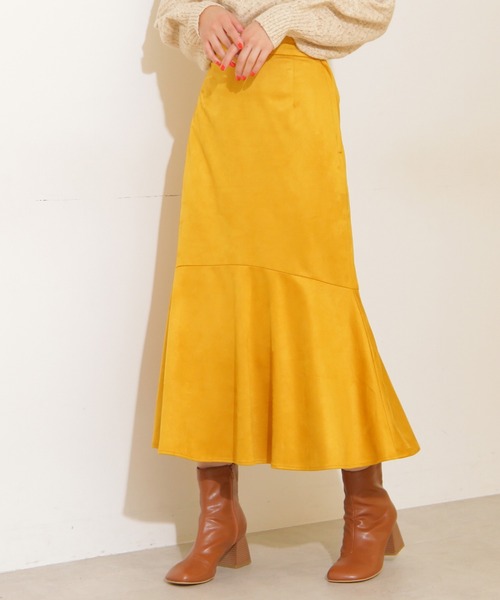FREE'S MART（フリーズマート）の「【Sシリーズ対応】フェイクスウェードマーメイドスカート（スカート・レディース・ベージュ/ブラウン/イエロー・SMALL/MEDIUM）」の11枚目の写真