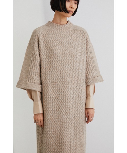 STYLEMIXER(スタイルミキサー)の「ハーフスリーブニットワンピース(ワンピース・レディース・チャコールグレー/グリーン/ベージュ・SMALL/MEDIUM)」の18枚目の写真