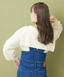 MADEMOISELLE ROPE'（マドモアゼル ロペ）の「<カシミヤ混>セーラーカラーニットプルオーバー（ニット/セーター・レディース）」