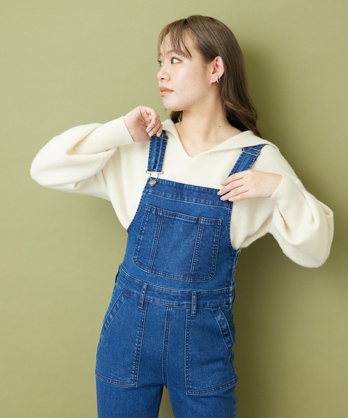 MADEMOISELLE ROPE'(マドモアゼル ロペ)の「<カシミヤ混>セーラーカラーニットプルオーバー(ニット/セーター・レディース・ホワイト/ブルー系その他6・38)」の16枚目の写真