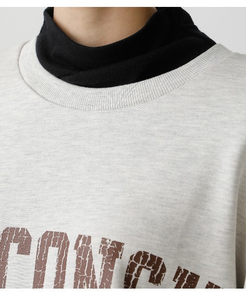 AZUL by moussy(アズールバイマウジー)の「COLLEGE SWEAT/カレッジスウェット(スウェット・レディース・杢グレー/ダークグリーン/ネイビー・FREE)」の10枚目の写真