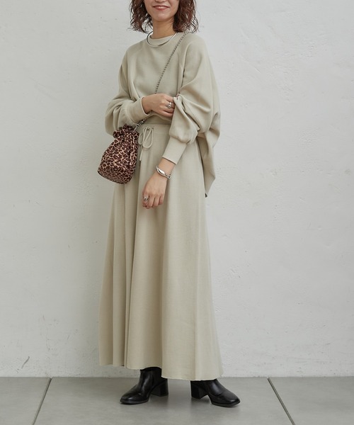 CIAOPANIC TYPY（チャオパニックティピー）の「変形ワッフルプルオーバー（Tシャツ/カットソー・レディース・チャコールグレー/アイボリー/グレー系その他・ONE SIZE）」の11枚目の写真