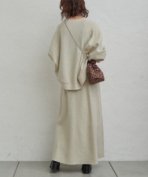 CIAOPANIC TYPY（チャオパニックティピー）の「変形ワッフルプルオーバー（Tシャツ/カットソー・レディース・チャコールグレー/アイボリー/グレー系その他・ONE SIZE）」の14枚目の写真