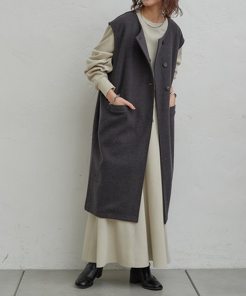 CIAOPANIC TYPY（チャオパニックティピー）の「変形ワッフルプルオーバー（Tシャツ/カットソー・レディース・チャコールグレー/アイボリー/グレー系その他・ONE SIZE）」の18枚目の写真