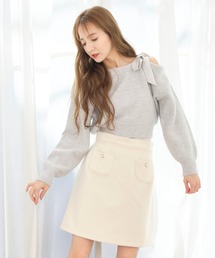 TITTY&CO. | フェイクウールミニスカート(スカート)