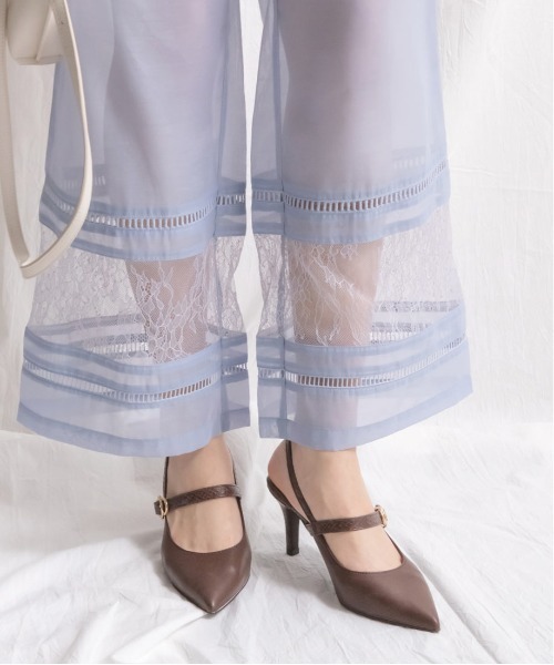 RANDA（ランダ）の「ピンヒールバックストラップパンプス（パンプス・レディース・ブラウン/グリーン/アイボリー・LL/S/M/L）」の6枚目の写真