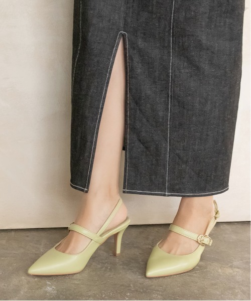 RANDA（ランダ）の「ピンヒールバックストラップパンプス（パンプス・レディース・ブラウン/グリーン/アイボリー・LL/S/M/L）」の9枚目の写真