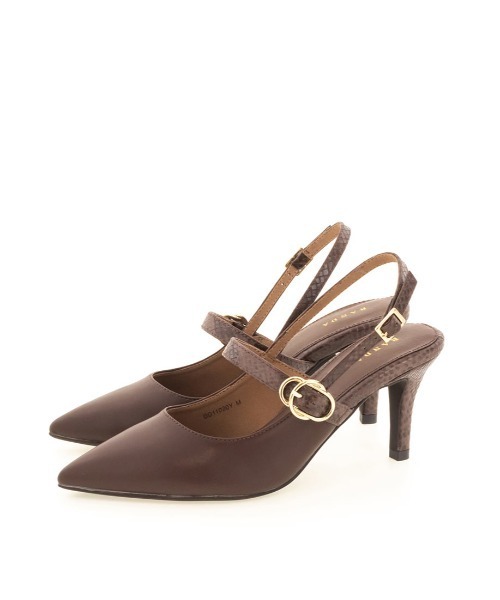 RANDA（ランダ）の「ピンヒールバックストラップパンプス（パンプス・レディース・ブラウン/グリーン/アイボリー・LL/S/M/L）」の17枚目の写真