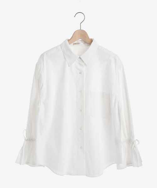 MAJESTIC LEGON（マジェスティックレゴン）の「キャンディスリーブシャツ（シャツ/ブラウス・レディース・ベージュ系その他2/ブルー系その他2/ブルー/アイボリー/グリーン系その他・MEDIUM）」の2枚目の写真