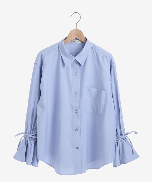 MAJESTIC LEGON（マジェスティックレゴン）の「キャンディスリーブシャツ（シャツ/ブラウス・レディース・ベージュ系その他2/ブルー系その他2/ブルー/アイボリー/グリーン系その他・MEDIUM）」の12枚目の写真