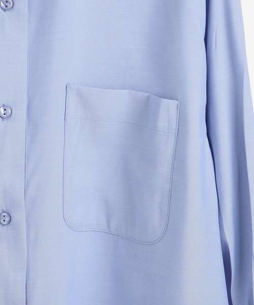 MAJESTIC LEGON（マジェスティックレゴン）の「キャンディスリーブシャツ（シャツ/ブラウス・レディース・ベージュ系その他2/ブルー系その他2/ブルー/アイボリー/グリーン系その他・MEDIUM）」の16枚目の写真