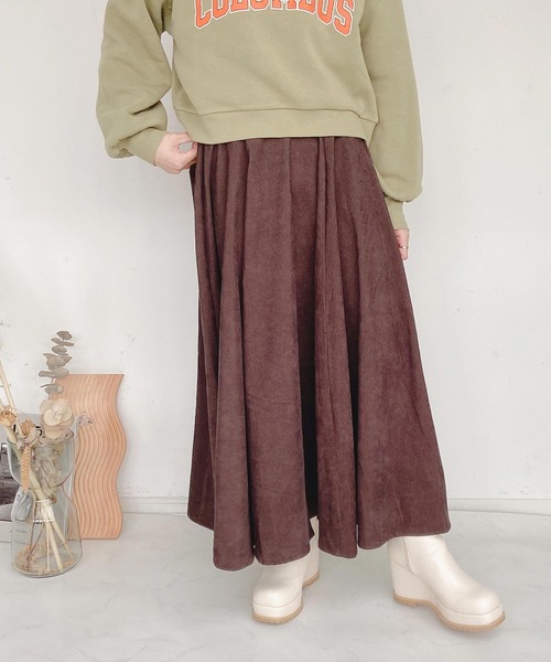 AS KNOW AS plus(アズノゥアズプラス)の「◇ベルト付ボリュームロングスカート(スカート・レディース・オフホワイト/ブラウン/ベージュ系/グリーン/イエロー/オレンジ系・FREE)」の8枚目の写真