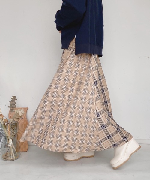 AS KNOW AS plus(アズノゥアズプラス)の「◇ベルト付ボリュームロングスカート(スカート・レディース・オフホワイト/ブラウン/ベージュ系/グリーン/イエロー/オレンジ系・FREE)」の12枚目の写真