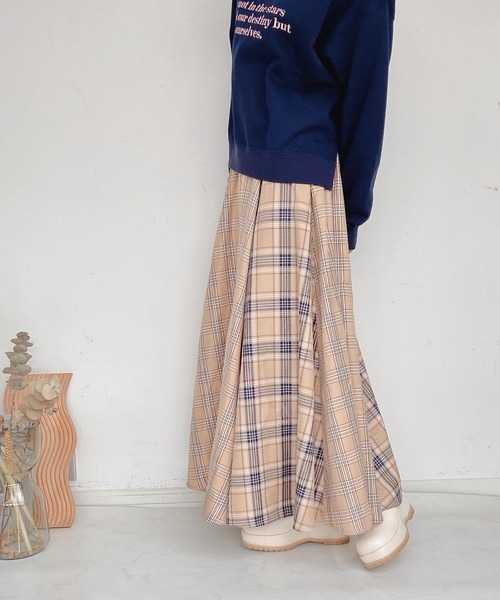 AS KNOW AS plus(アズノゥアズプラス)の「◇ベルト付ボリュームロングスカート(スカート・レディース・オフホワイト/ブラウン/ベージュ系/グリーン/イエロー/オレンジ系・FREE)」の13枚目の写真