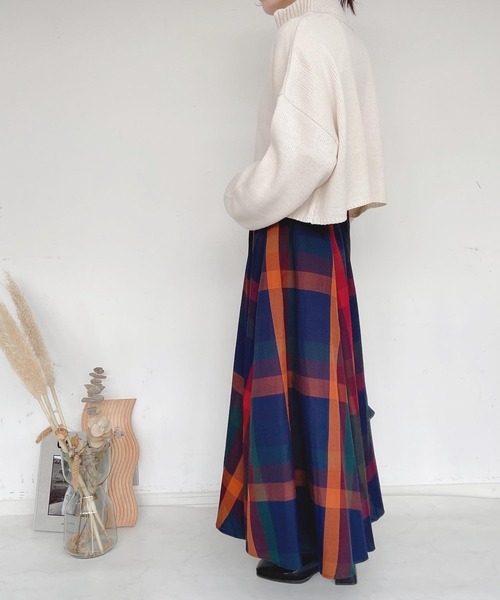 AS KNOW AS plus(アズノゥアズプラス)の「◇ベルト付ボリュームロングスカート(スカート・レディース・オフホワイト/ブラウン/ベージュ系/グリーン/イエロー/オレンジ系・FREE)」の21枚目の写真