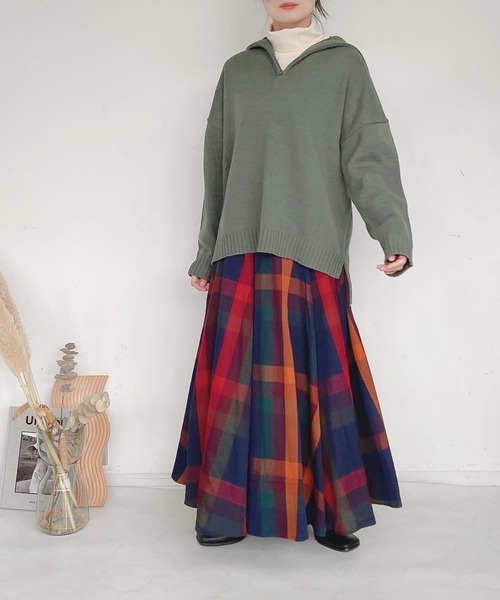 AS KNOW AS plus(アズノゥアズプラス)の「◇ベルト付ボリュームロングスカート(スカート・レディース・オフホワイト/ブラウン/ベージュ系/グリーン/イエロー/オレンジ系・FREE)」の20枚目の写真