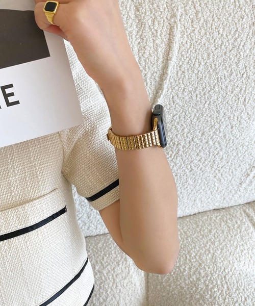 SiNCERE(シンシア)の「〈CONAMOR/コンアモア〉Apple Watch Band/アップルウォッチ バンド MIRROR〈38-40mm/42-44mm用〉(デジタル腕時計・レディース・シルバー/ゴールド・42/38)」の3枚目の写真