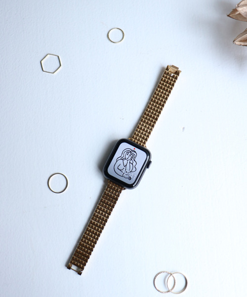 SiNCERE(シンシア)の「〈CONAMOR/コンアモア〉Apple Watch Band/アップルウォッチ バンド MIRROR〈38-40mm/42-44mm用〉(デジタル腕時計・レディース・シルバー/ゴールド・42/38)」の12枚目の写真